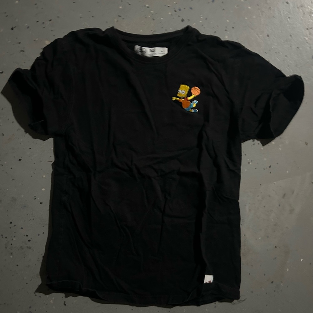 Black simpsons shorts and shirt custom